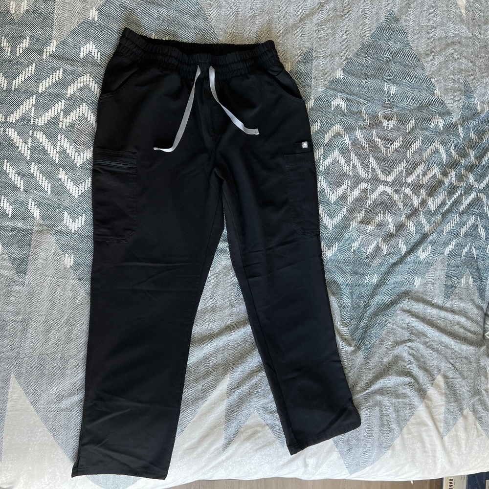 Figs Black Yola High Waisted Scrub Pants